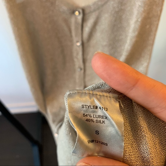 Dream Society Champagne Shimmer Tank Top Small - Picture 5 of 5